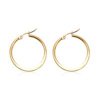 Zinc Alloy Hoop Earring, Stainless Steel, plated, fashion jewelry & for woman 