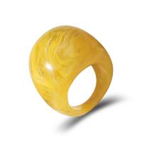 Акриловые палец кольцо, Акрил, ювелирные изделия моды & Женский, Много цветов для выбора, 25mm, продается PC