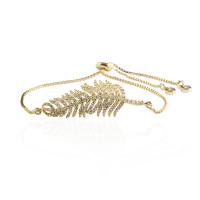 Cubic Zirconia Micro Pave Brass Bracelet, plated, fashion jewelry & micro pave cubic zirconia .87 Inch 