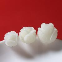 White Bodhi Root Beads, Flower, Carved, DIY white, 12-16mm 