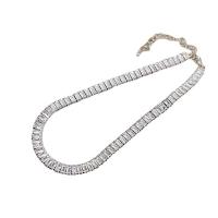 Cubic Zircon Micro Pave Brass Necklace, with 4inch extender chain, plated, micro pave cubic zirconia & for woman Approx 12.6 Inch 