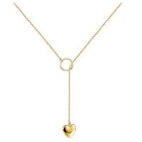 Stainless Steel Jewelry Necklace, with 1.97inch extender chain, plated, fashion jewelry & for woman Approx 17.72 Inch 