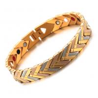 Stainless Steel Chain Bracelets, gold color plated, fashion jewelry & for woman, 11mm Approx 8.54 Inch 