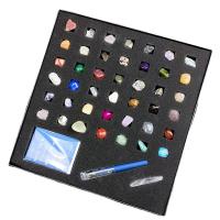Gemstone Minerals Specimen, polished, mixed colors 