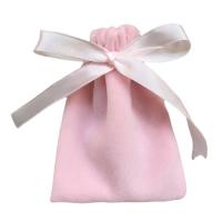 綿ビロード ドローストリングバッグ, 異なるサイズの選択, ピンク, 売り手 パソコン
