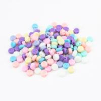 Acryl Alphabet Perlen, Alphabet-Buchstabe, DIY, gemischte Farben, 3.5x7mm, Bohrung:ca. 1.5mm, 500PCs/Tasche, verkauft von Tasche
