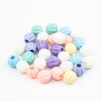 Solide Acryl Perlen, DIY, gemischte Farben, 9x9.5mm, Bohrung:ca. 3.5mm, 100PCs/Tasche, verkauft von Tasche