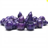 Charoite Pendant, Calabash, polished, purple 