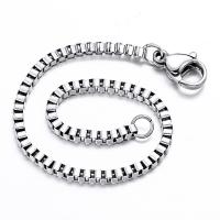Stainless Steel Chain Necklace, 304 Stainless Steel, Unisex original color 