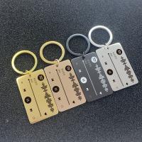 Edelstahl Schlüssel Verschluss, Rechteck, plattiert, unisex, keine, 26x70mm, verkauft von PC