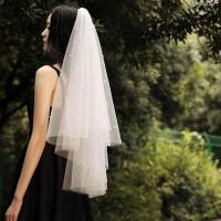 Voile de mariage, Gaze, fait à la main, durable & bijoux de mode, 1500mm, Vendu par PC