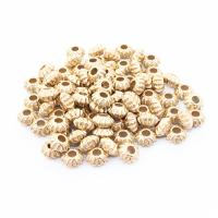 CCB Plastic Beads, Copper Coated Plastic, Rondelle, plated, DIY, golden, 8mm 
