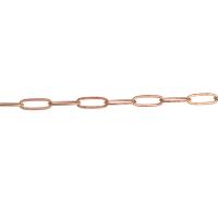 Латунная цепочка с овальными звеньями, Латунь, Овальный цепь, Золотой длина:1 м, продается м