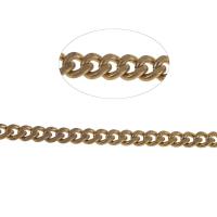 Brass Curb Chain, golden m 