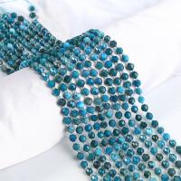 Apatite perles nature, Apatites, lanterne, poli, DIY & normes différentes pour le choix & facettes, bleu Environ 15 pouce, Vendu par brin