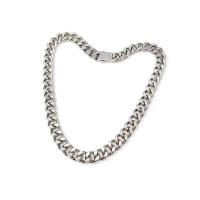 Titanium Steel Chain Necklace, polished, Unisex & curb chain, original color 