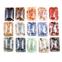 Gemstone ювелирные изделия Кулон, канифоль, с Gemstone фишки, Прямоугольная форма, Мужская, Много цветов для выбора продается PC