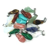 Gemstone ювелирные изделия Кулон, Природный камень, Рука, различные материалы для выбора & Мужская, Много цветов для выбора продается PC