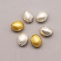 Sterling Silber Vintage Perlen, 925 Sterling Silber, oval, plattiert, keine, 9x12mm, verkauft von PC