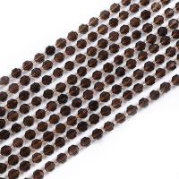 Natural Smoky Quartz Beads, with Seedbead, Lantern, polished, DIY & faceted, brown cm 
