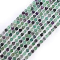 Fluorite Beads, Natural Fluorite, with Seedbead, Lantern, polished, DIY & faceted, mixed colors cm 