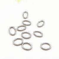 Edelstahl öffnen Sprung Ring, Silberfarbe, 500PCs/Tasche, verkauft von Tasche