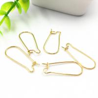Stainless Steel Hook Earwire, 316L Stainless Steel, plated, golden 
