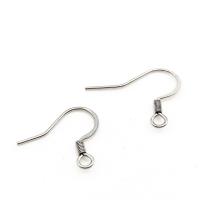 Stainless Steel Hook Earwire, 316L Stainless Steel, silver color 