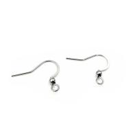 Stainless Steel Hook Earwire, 316L Stainless Steel, polished, silver color 