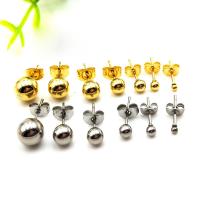 Stainless Steel Stud Earring, 316L Stainless Steel, for woman 