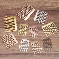 Brass Decorative Hair Comb Finding, plated, DIY 