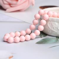 Natural Turquoise Beads, Shell, Round, DIY pink Approx 15 Inch 