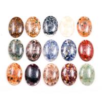 Joyas de piedras preciosas colgante, resina, con Piedras preciosas, Óvalo, unisexo, más colores para la opción, 35x50mm, Vendido por UD