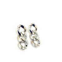 Sterling Silver Drop Earring, 925 Sterling Silver, plated, for woman 2-5cm 