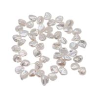 Perles de culture d'eau douce Keishi, perle d'eau douce cultivée, Pétales, DIY & styles différents pour le choix, blanc, 10mm Environ 16.14 pouce, Vendu par brin