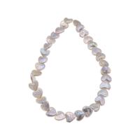 Keshi Cultured Freshwater Pearl Beads, Heart, DIY, white Approx 15.75 Inch 