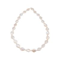 Keshi Cultured Freshwater Pearl Beads, Rhombus, DIY, white Approx 15.75 Inch 