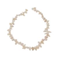 Keshi Cultured Freshwater Pearl Beads, irregular  white Approx 15.35 Inch 