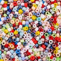 Volltonfarbe Harz Perlen, Zylinder, keine, 2mm, ca. 30000PCs/Tasche, verkauft von Tasche