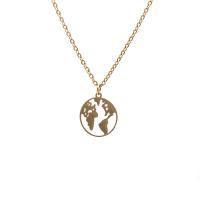 Stainless Steel Jewelry Necklace, with 1.97 extender chain, plated, fashion jewelry .72 Inch 