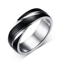 Stainless Steel Finger Ring, polished & for man, 6mm 