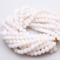 Perles agates effloresces naturelles , agate effleurant, Rond, poli, DIY & normes différentes pour le choix & givré, blanc Environ 15 pouce, Vendu par brin