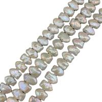 Keshi Cultured Freshwater Pearl Beads, Fish, DIY, white, 16-17mm Approx 15.35 Inch 