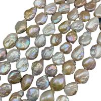 Keshi Cultured Freshwater Pearl Beads, DIY, gradient color, 17-20mm Approx 15.35 Inch 
