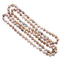 Naturstein Pullover Halskette, rund, verschiedenen Materialien für die Wahl & unisex, keine, 6mm, Länge:ca. 35.43 ZollInch, verkauft von PC