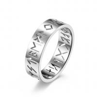Titanium Steel Finger Ring, plated, fashion jewelry 6mm 