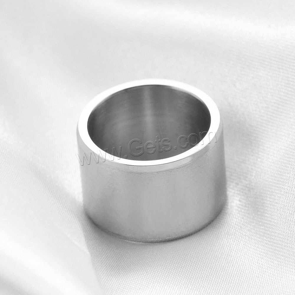 Titanstahl Fingerring, plattiert, verschiedene Größen vorhanden & für den Menschen, keine, 15mm, Größe:7-12, verkauft von PC