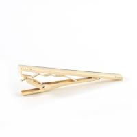 Tie Clip, Iron, gold color plated 