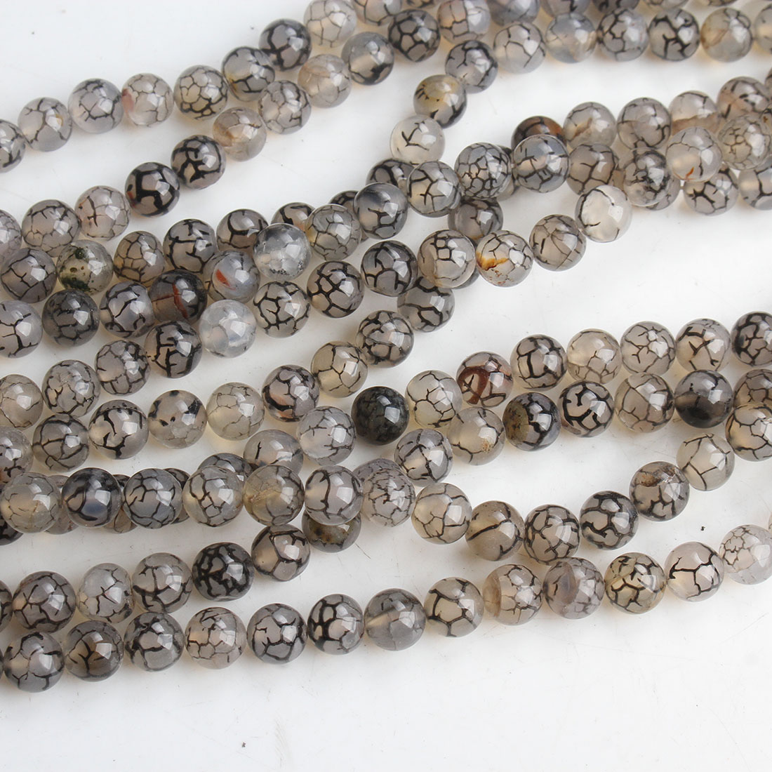 Perles agate veines de dragon naturelles, Rond, normes différentes pour le choix, Niveau AAAAAA, Trou:Environ 1mm, Longueur:Environ 15.5 pouce, Vendu par brin