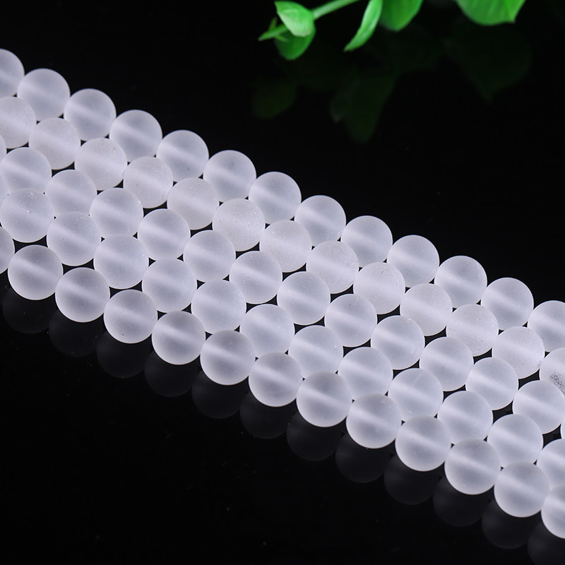 Natural Clear Quartz Beads, Round, different size for choice & frosted, Grade AAAAAA, Hole:Approx 1mm, Length:Approx 15.5 Inch, Sold By Strand